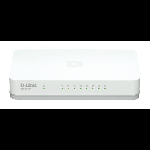 D-Link GO-SW-8G/E tīkla pārslēgs Nepārvaldīts Gigabit Ethernet (10/100/1000) Ba…