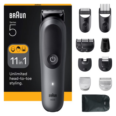 Braun AIO5560 bārdas/matu trimmeris Melns