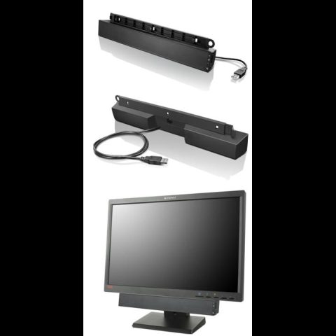 Lenovo USB Soundbar Black 2.0 channels 2.5 W