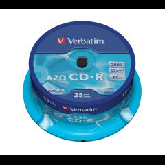 Verbatim CD-R AZO Crystal 700 MB 52x 25 pcs