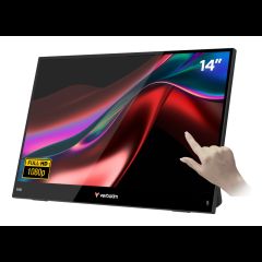Verbatim Portable 14" FHD Touch Monitor LIGHT Portatīvs monitors Melns 35