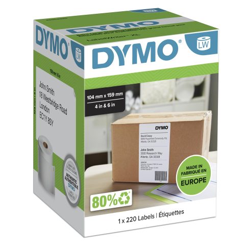 Dymo LW - Extra Large Shipping Labels - 104 x 159 mm - S0904980 Balts Pašlīmē…
