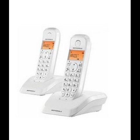 Motorola S12 Duo DECT telephone Caller ID White