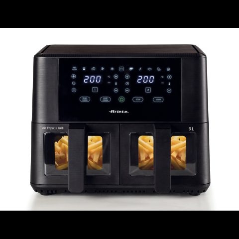 Ariete 4631/00 Dubults 9 L 2400 W Karstā gaisa fritētājs Melns