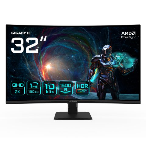 Gigabyte GS32QCA monitori 80 cm (31.5") 2560 x 1440 pikseļi Quad HD LED Melns