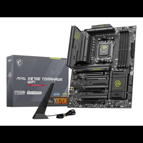 MSI MAG X870E TOMAHAWK WIFI mātes plate AMD X870E AM5 pieslēgvieta ATX