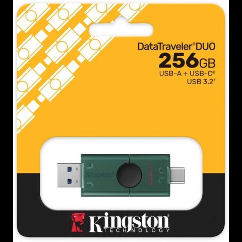Kingston 256GB USB-A + USB-C 3.2 Gen 1 DataTraveler DuoG2