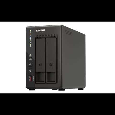 TS-253E NAS Tower Intel® Celeron® J6412 8 GB 0 TB QNAP QTS Melns