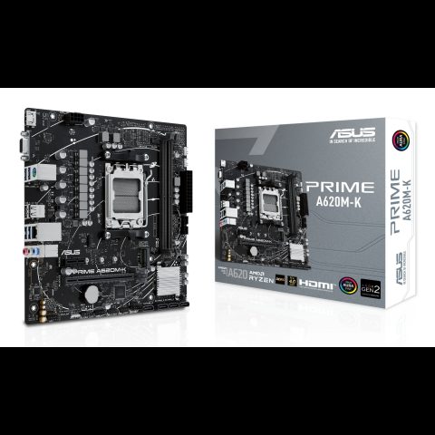 Asus PRIME A620M-K AMD A620 AM5 pieslēgvieta mikro ATX
