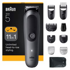 Braun AIO5560 bārdas/matu trimmeris Melns