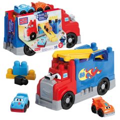Fisher Price MEGA BLOKS First Builders Build & Race Rig Toy Blocks (19 Pieces) for To…