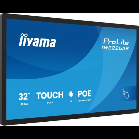 Iiyama TW3226AS-B3P ceļrāžu displejs Kioska dizains 80 cm (31.5") LED Wi-Fi 430…