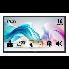 MSI PRO MP165DE E6 portable TV/monitor Portable monitor Черный 39