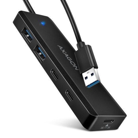 Axagon HUE-C2A interfeisa centrmezgls USB 3.2 Gen 1 (3.1 Gen 1) Type-A 5000 Mbi…