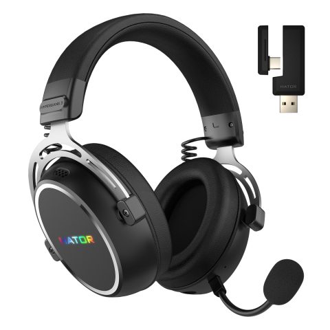 Hator Hypergang 3 Wireless Austiņas Bezvadu Speļu USB Type-C / USB Type-A Blue…