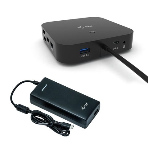 I-tec C31DUALDPDOCKPD100W dokstacija Vadu USB 3.2 Gen 1 (3.1 Gen 1) Type-C Mel…