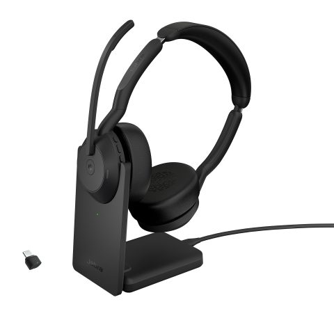 Jabra Evolve2 55 Austiņas Bezvadu Birojs / zvanu centrs USB Veids-C Bluetooth