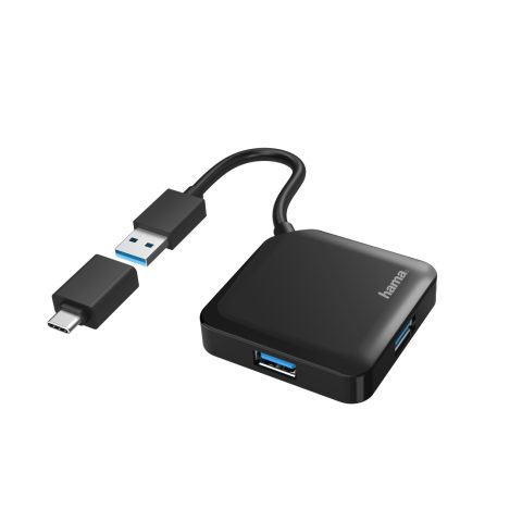Hama 00200116 interfeisa centrmezgls USB 3.2 Gen 1 (3.1 Gen 1) Type-A + Type-…