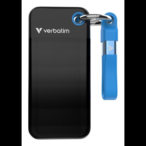 Verbatim Pocket SSD 256 GB USB Veids-C 3.2 Gen 2 (3.1 Gen 2) Melns