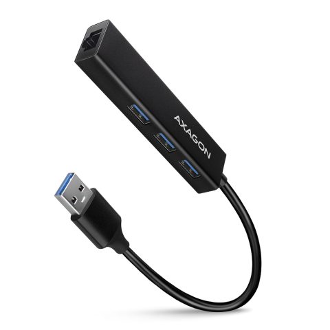 Axagon HMA-GL3A Multiport-Hub USB 3.0 Typ A Gbit-LAN 3x USB-A microSD Vadu USB…
