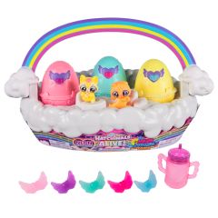 Hatchimals Alive Neon Rainbow Spring Basket