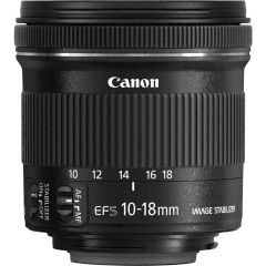 Canon EF-S 10-18mm f/4.5-5.6 IS STM SLR Ультраширокий объектив Черный