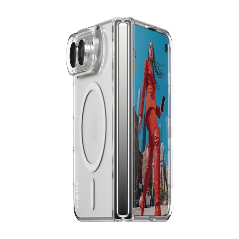 Panzer Glass PanzerGlass CARE™ by ® SL1M Case Transparent w. White MagSafe iPhone Duo…