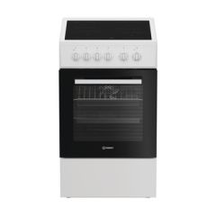 Indesit I5V8PMW plīts & cepeškrāsns Brīvi stāvoša plīts Elektrisks Keramika Balt…