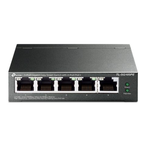 TP-Link TL-SG105PE tīkla pārslēgs Vadīts L2 Gigabit Ethernet (10/100/1000) Power…