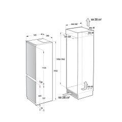 Gorenje NRKI519E41 Iebūvēts 284 L Balts
