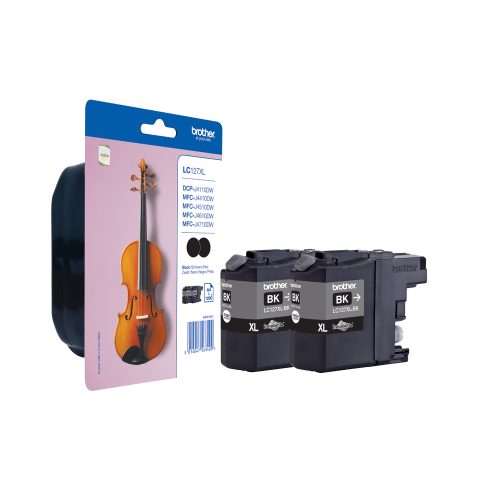 Brother LC127XLBKBP2 tintes kārtridžs 2 pcs Oriģināls Melns