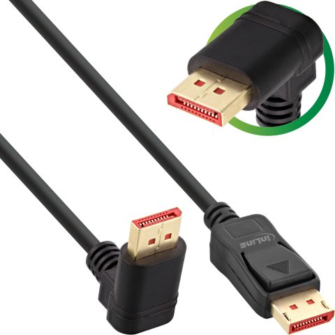 Inline 17151O DisplayPort kabelis 1 m Melns