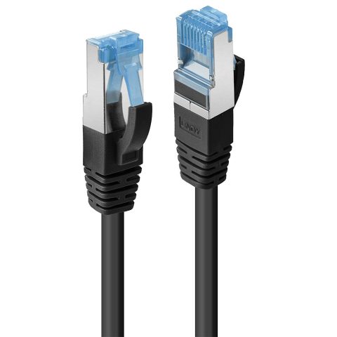 Lindy 47177 tīkla kabelis Melns 1 m Cat6a S/FTP (S-STP)