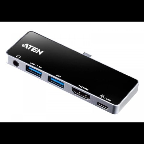Aten UH3238 USB-C ceļojumu doks ar barošanu caur USB-C