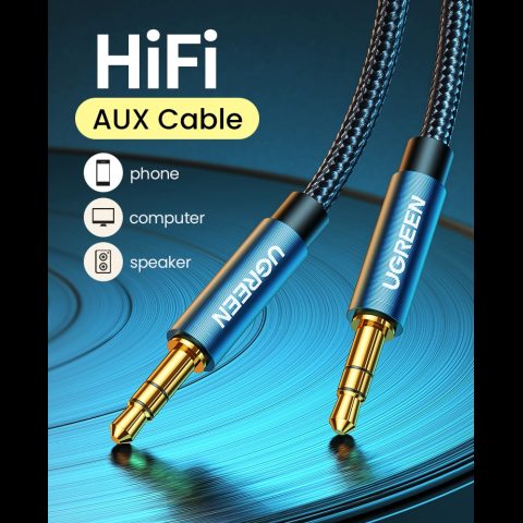 Ugreen 10688 audio kabelis 3 m 3.5mm Zils