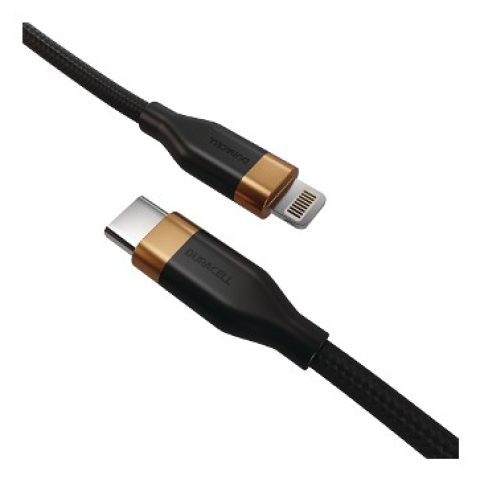 Duracell DRU5024A lightning kabelis 2 m Melns