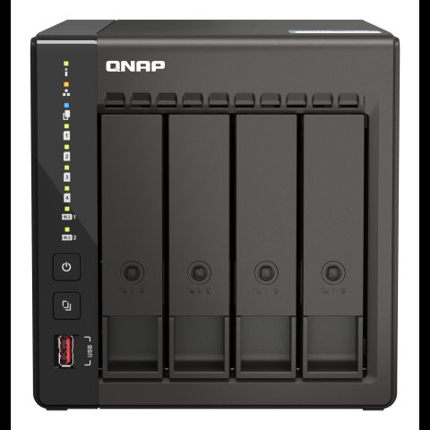 TS-453E NAS Tower Intel® Celeron® J6412 8 GB 0 TB QNAP QTS Melns