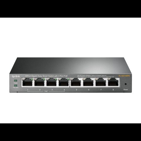 TP-Link TL-SG108PE Vadīts L2 Gigabit Ethernet (10/100/1000) Power over Ethernet…