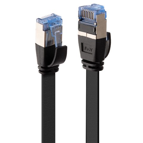 Lindy 47482 tīkla kabelis Melns 2 m Cat6a U/FTP (STP)