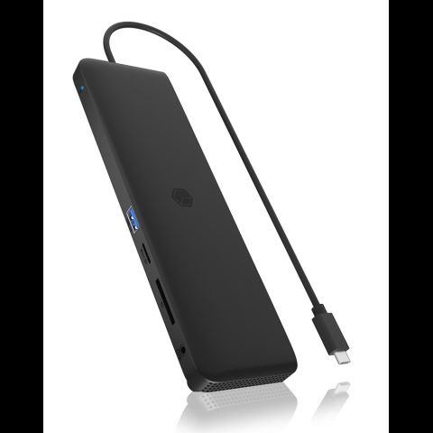 Icy Box IB-DK2116-C Док-разъём USB 3.2 Gen 2 (3.1 Gen 2) Type-C Черный