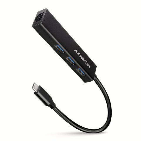 Axagon HMC-GL3A USB-C-Hub 3x USB-A Gbit-LAN schwarz Vadu USB 3.2 Gen 1 (3.1 Gen…