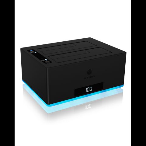 Icy Box IB-127CL-U3 USB 3.2 Gen 1 (3.1 Gen 1) Type-B Melns
