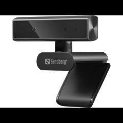 Sandberg Face-ID Webcam Mini vebkamera 2 MP 1920 x 1080 pikseļi USB-C Melns