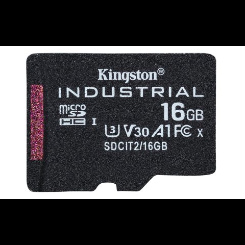Kingston Technology Industrial 16 GB MicroSDHC UHS-I Klases 10