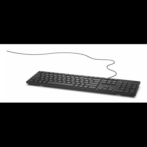 Dell KB216 tastatūra Universāls USB QWERTY Britu angļu valoda Melns