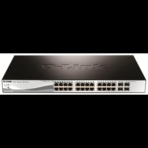 D-Link DGS-1210-28P Vadīts L2 Gigabit Ethernet (10/100/1000) Power over Etherne…
