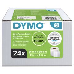 Dymo LW - Large Address Labels - 36 x 89 mm - S0722390 Balts Pašlīmējošās pri…