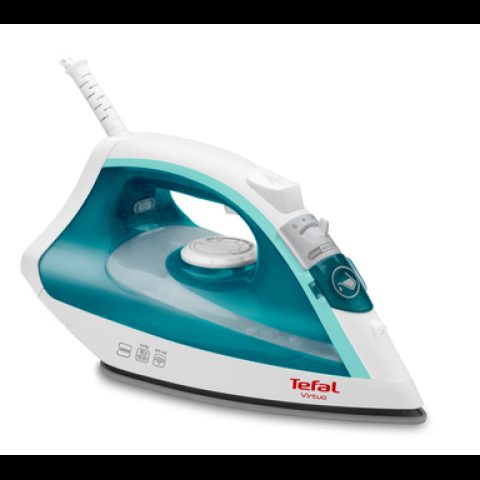 Tefal Virtuo FV1710 Tvaika gludeklis Nepiedegošs gludekļa paliktnis 1800 W Zaļ…