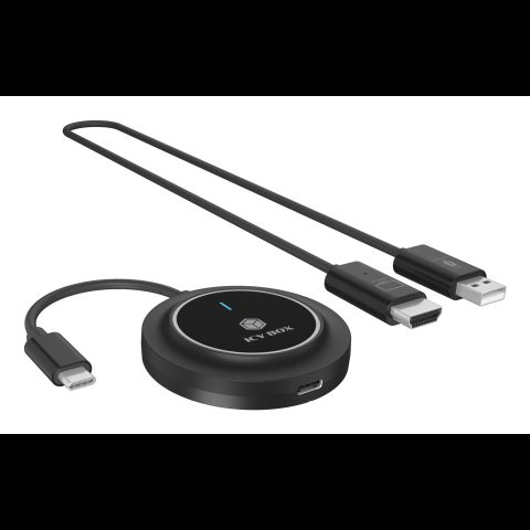 Icy Box IB-WL101 bezvadu prezentācijas sistēma HDMI / USB Type-C Sargspraudnis