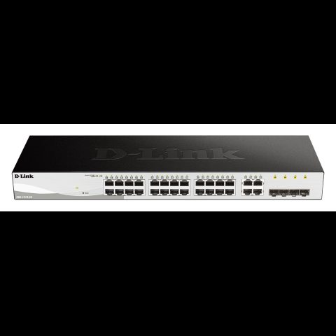 D-Link DGS-1210-28 Vadīts L2/L2+ 1U Melns